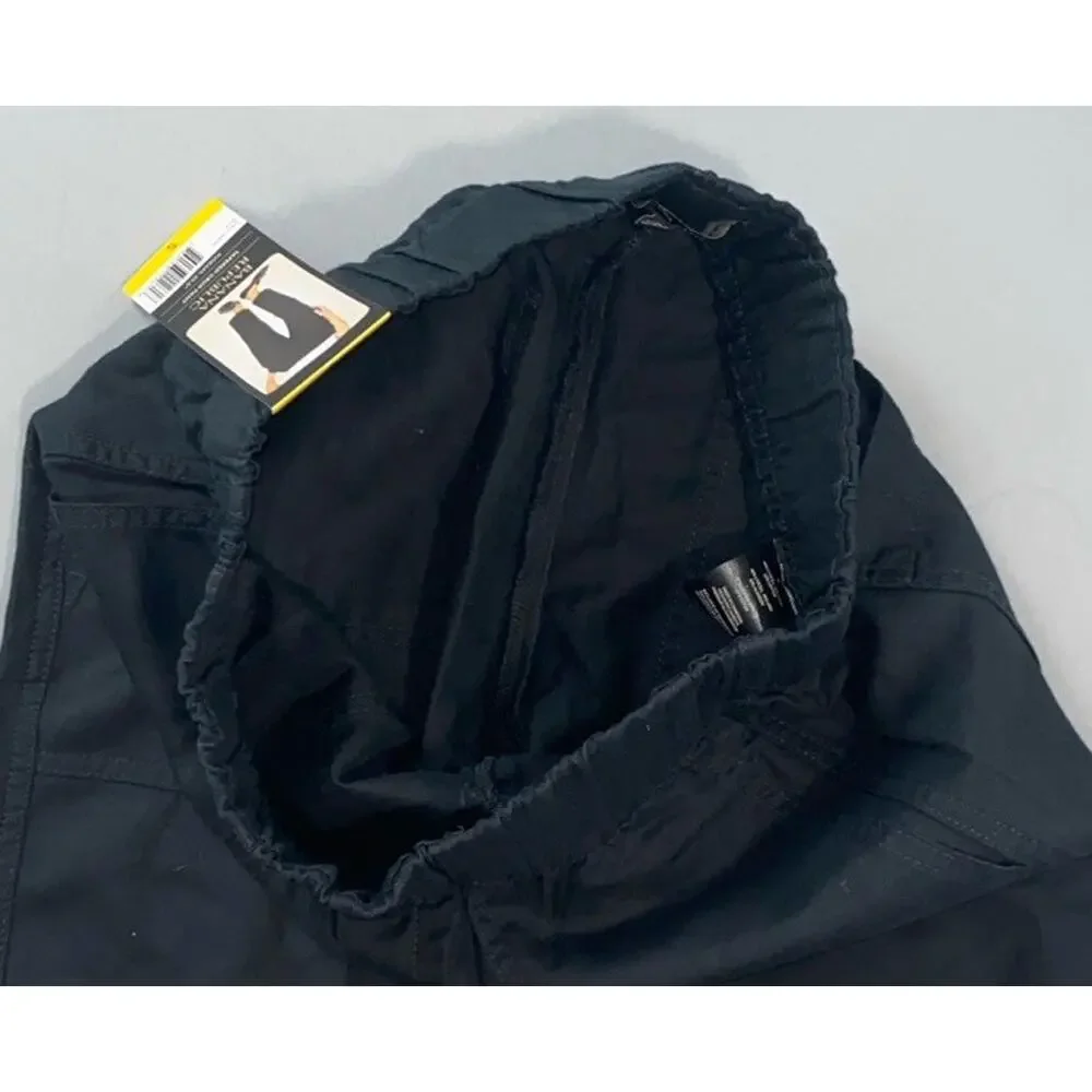 Banana Republic Linen Blend Pull On 'Tapered Crop Pant' in Black. Women's S, NWT
